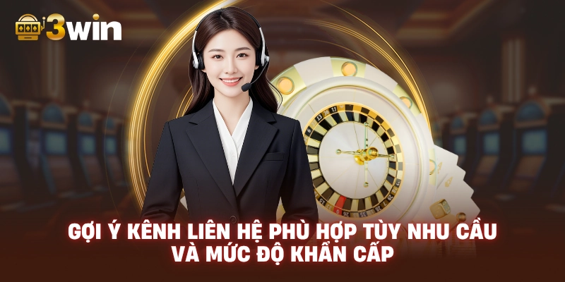 Gợi ý kênh liên hệ phù hợp tùy nhu cầu và mức độ khẩn cấp.