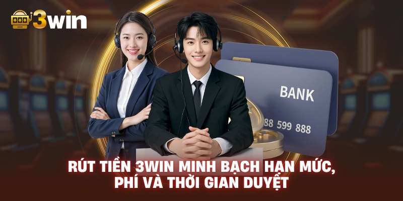 Rút Tiền 3WIN minh bạch hạn mức, phí và thời gian duyệt.